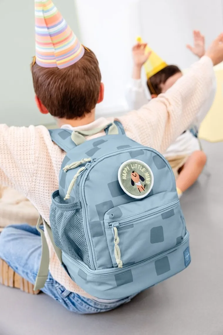 Lassig, Pattern Party, plecak dla przedszkolaka, Blue