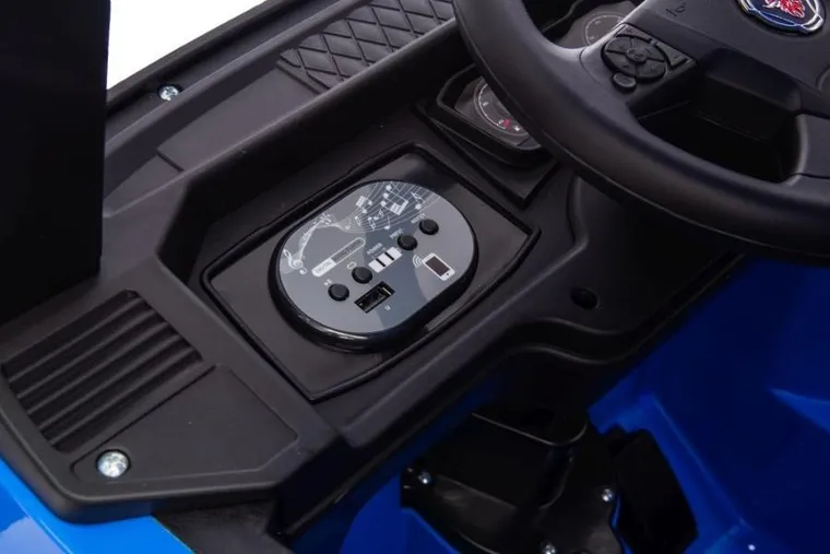 Lean Cars, auto na akumulator, Scania 500R HL698 4-4, niebieskie