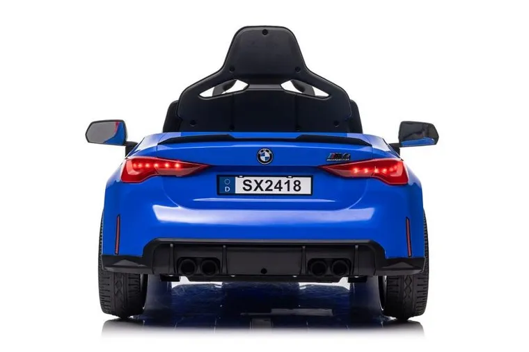 Lean Cars, BMW M4, pojazd na akumulator, niebieski