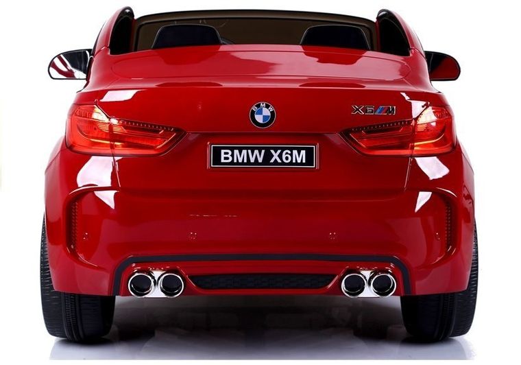 Lean Cars, BMW X6M, pojazd na akumulator, czerwony