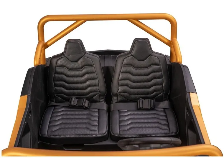 Lean Cars, Buggy Arctic Cat Wildcat XX, pojazd na akumulator, 24V14AH, złoty