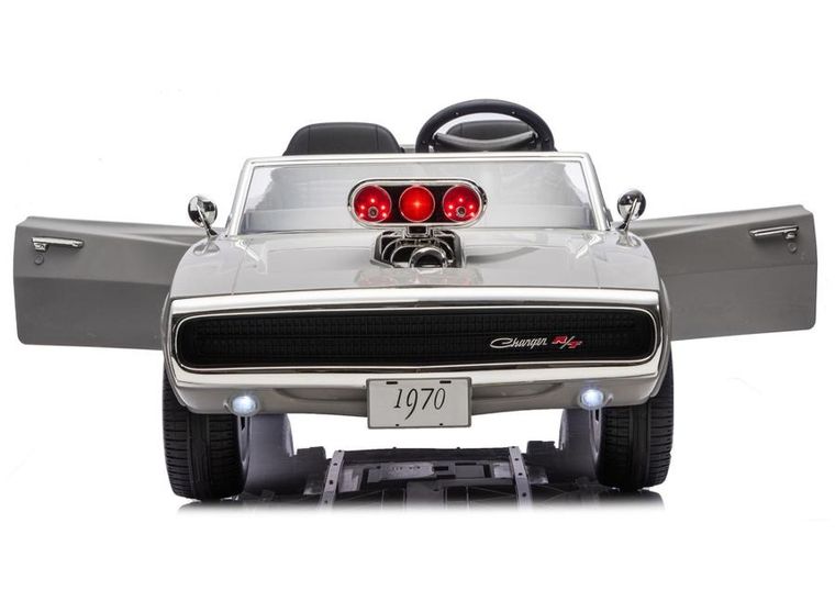 Lean Cars, Dodge Charger R/T, pojazd na akumulator, DLS-K12 24V7Ah, szary