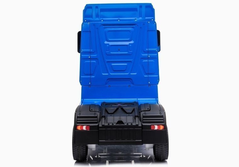 Lean Cars, Mercedes Actros, pojazd ciężarowy na akumulator, niebieski lakierowany MP4