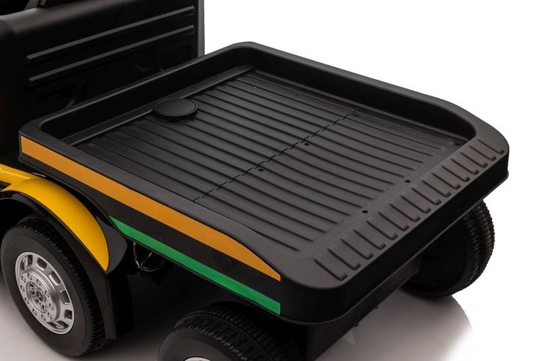 Lean Cars, Mercedes-Benz, pojazd na akumulator z naczepą, żółty