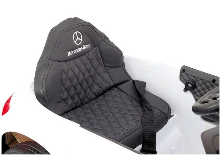 Lean Cars, Mercedes, pojazd na akumulator, KL-1666-1, biały