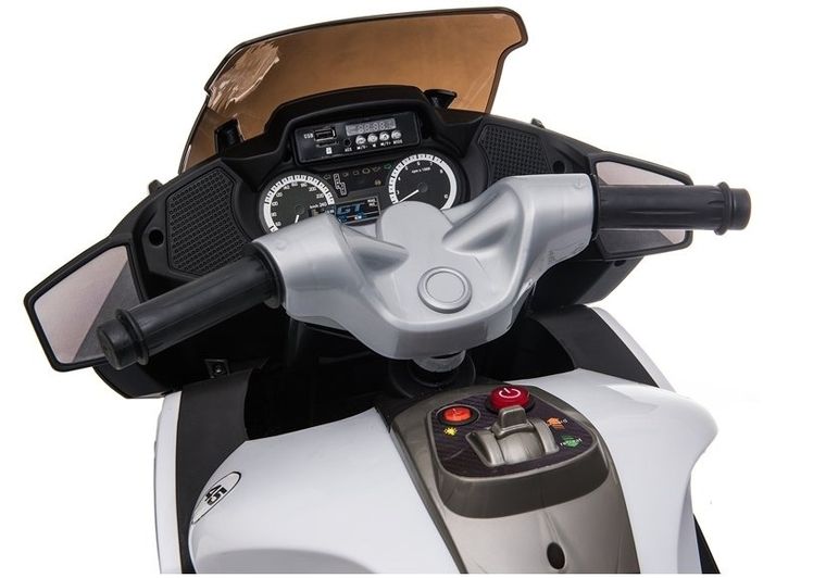 Lean Cars, motor, pojazd na akumulator, XMX609, biały