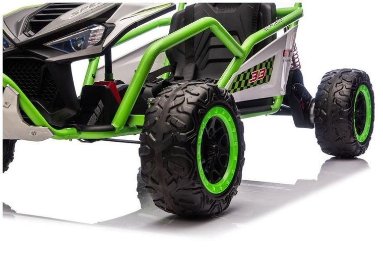 Lean Cars, pojazd na akumulator, DM-107 24V7, cichy silnik, zielony