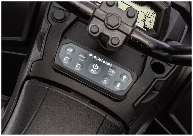 Lean Cars, Quad, pojazd na akumulator z przyczepką, 6 kół, JC606 24V 4-4, zielony