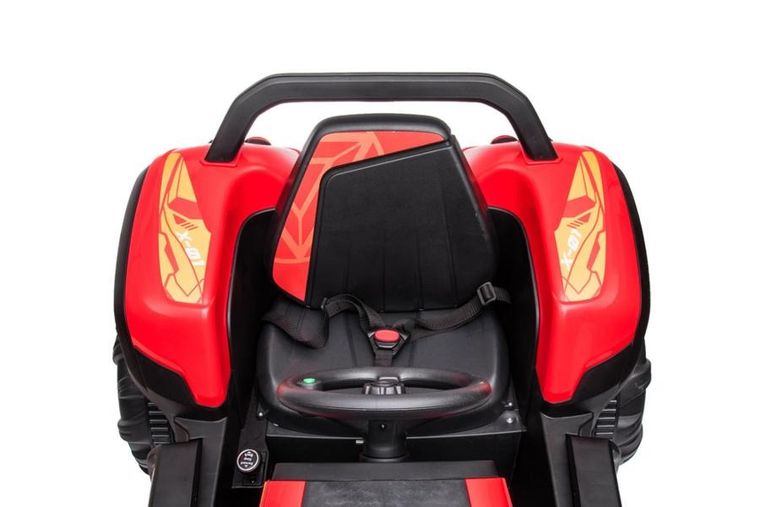 Lean Cars, traktor, pojazd na akumulator, BLT-206, czerwony