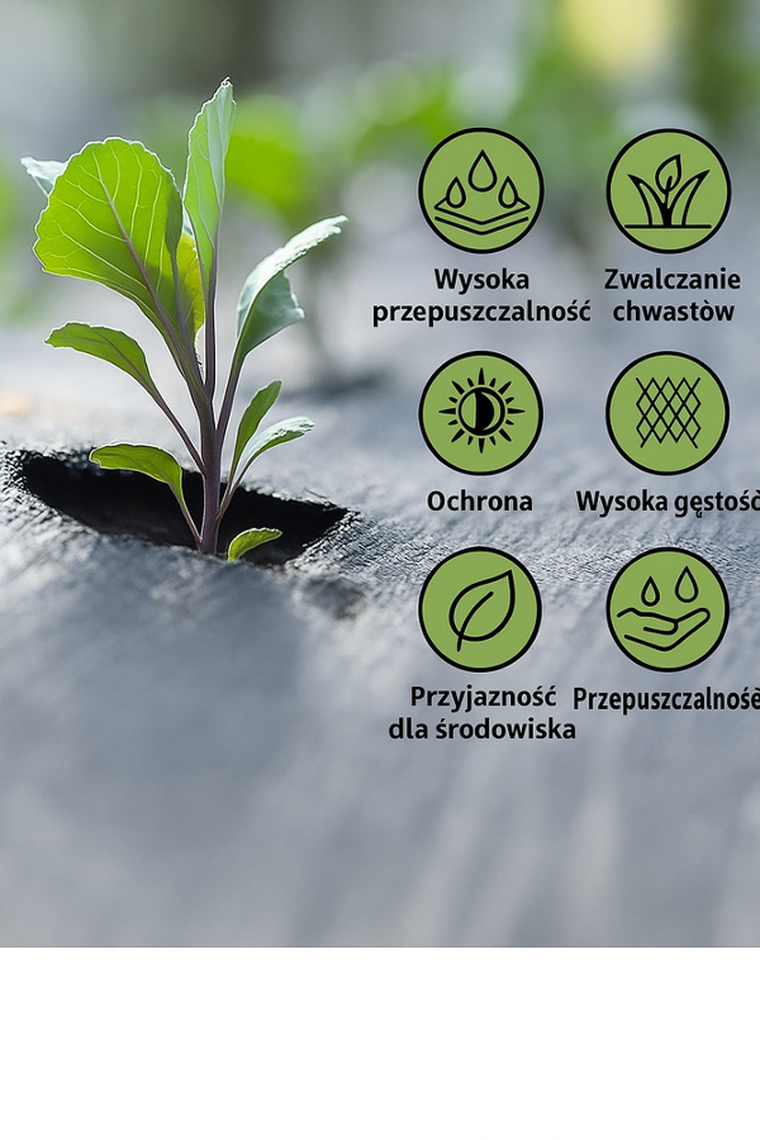 Lean Toys, agrotkanina antychwastowa, agrowłóknina i kotwy, UV 70g, czarna, 100 cm x50m