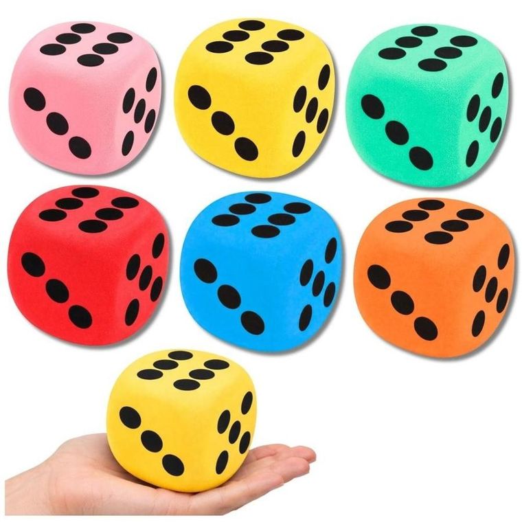 Lean Toys, duża kość piankowa, 8 cm, 1 szt.