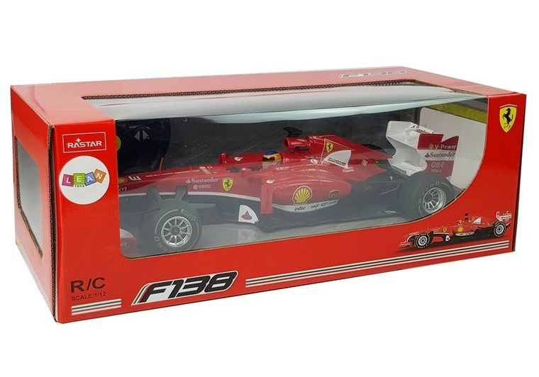 Lean Toys, Ferrari F1, pojazd zdalnie sterowany, czerwony, 1:12