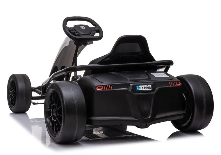 Lean Toys, Gokart Drift, pojazd na akumulator, biały