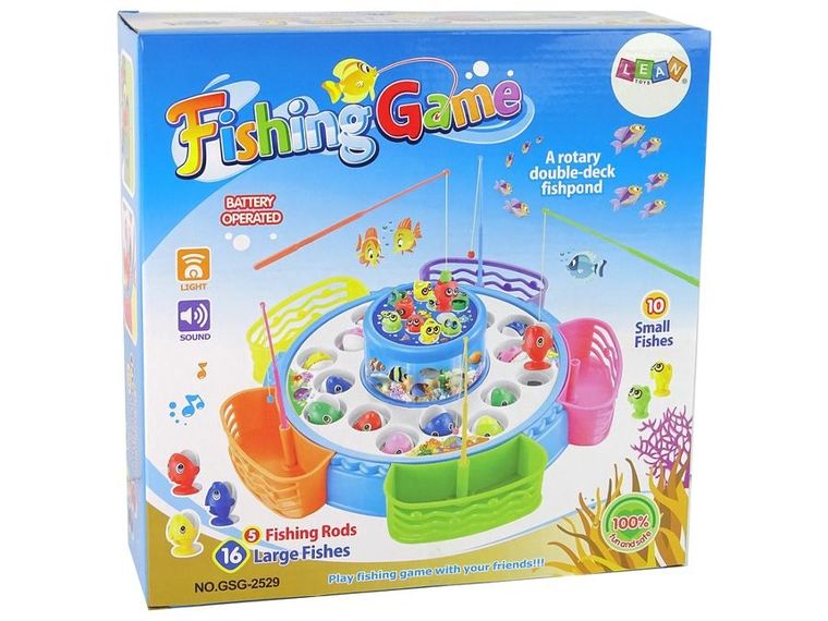 Lean Toys, łowienie rybek, gra zręcznościowa