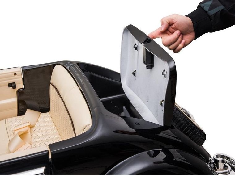 Lean Toys, Mercedes-Benz, pojazd na akumulator, czarny