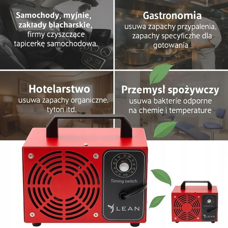 Lean Toys, ozonator powietrza do dezynfekcji, 70000mg/h