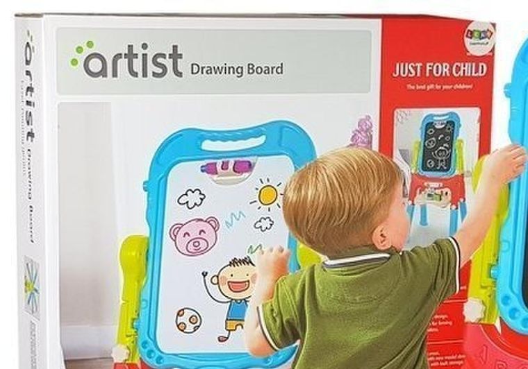 Lean Toys, tablica magnetyczna kredowa, 2w1