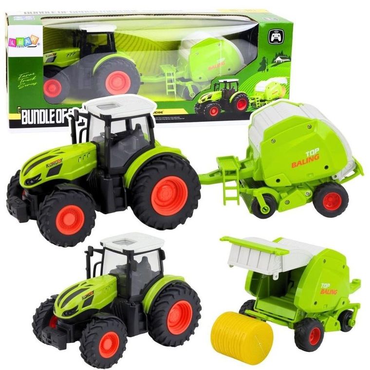 Lean Toys, traktor rolniczy, pojazd zdalnie sterowny, 1:24