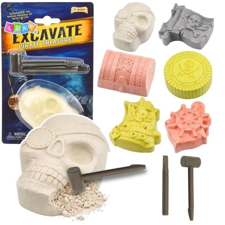 Lean Toys, wykopaliska skarbów, piraci, zestaw archeologiczny
