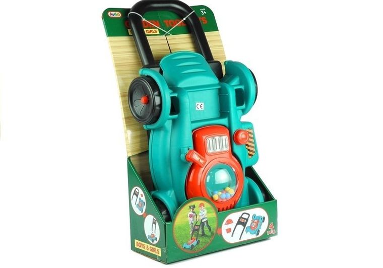Lean Toys, zestaw ogrodnika, kosiarka z akcesoriami
