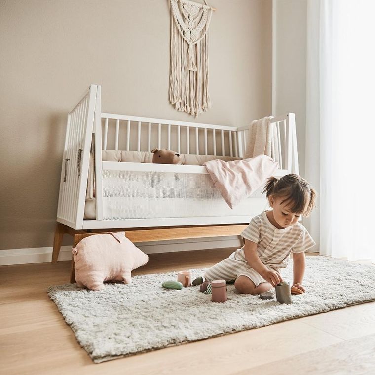 Leander, barierka ochronna do łóżeczka Luna, biała