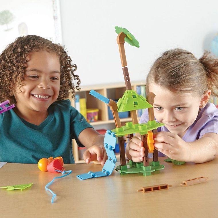 Learning Resources, Domki na drzewie, zestaw do konstruowania i projektowania, 52 szt.