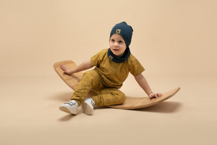 Legginsy chłopięce, żółte, Pinokio