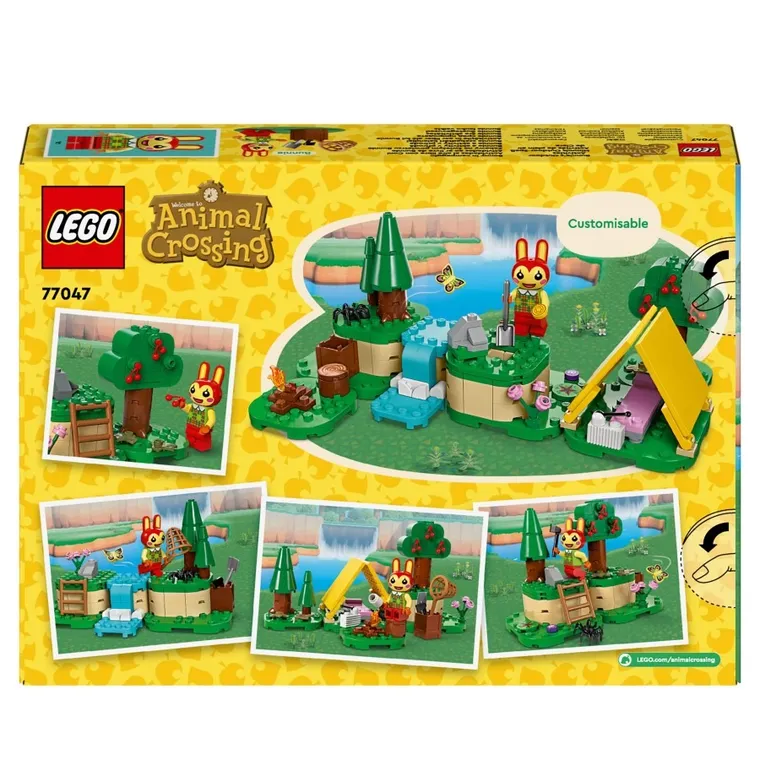 LEGO Animal Crossing, Zabawy na świeżym powietrzu Bunnie, 77047