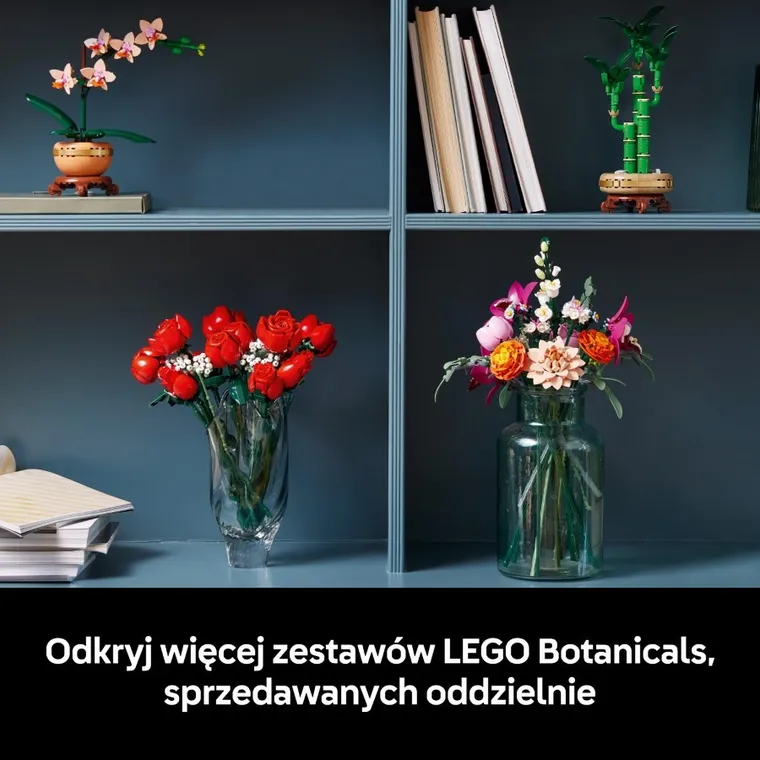 LEGO Botanicals, Piękny bukiet różowych kwiatów, 10342