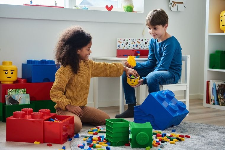LEGO, Brick 8, pojemnik klocek, czerwony