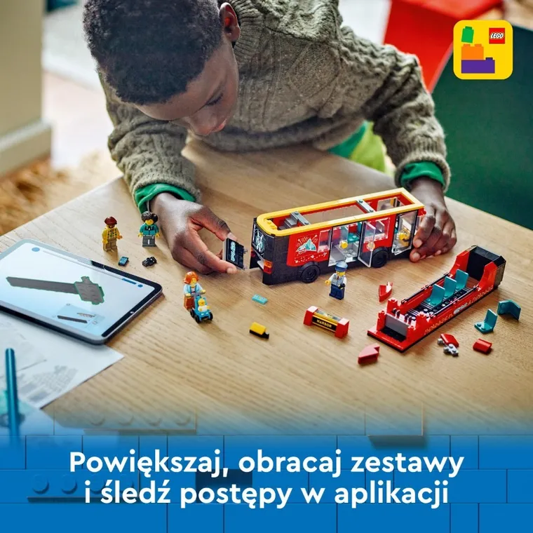 LEGO City, Czerwony, piętrowy autokar, 60407