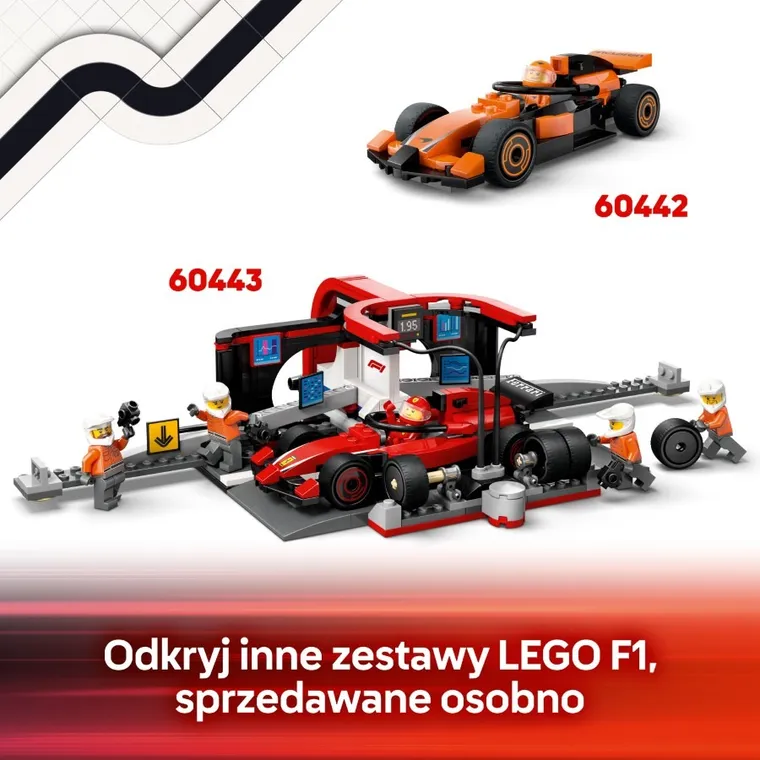 LEGO City, F1 Ciężarówka z bolidami RB20 i AMR24 F1, 60445