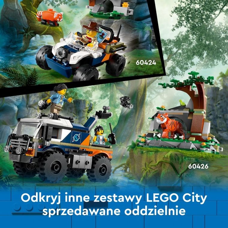 LEGO City, Helikopter badaczy dżungli w bazie, 60437