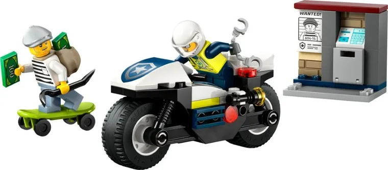 LEGO City, Pościg na motocyklu policyjnym, 60455