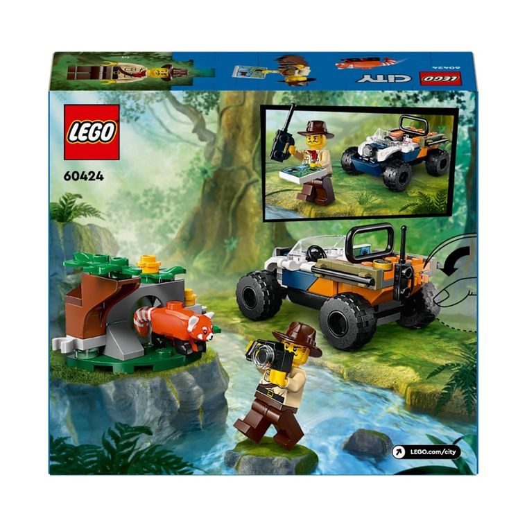 LEGO City, Quad badacza dżungli z pandą czerwoną, 60424