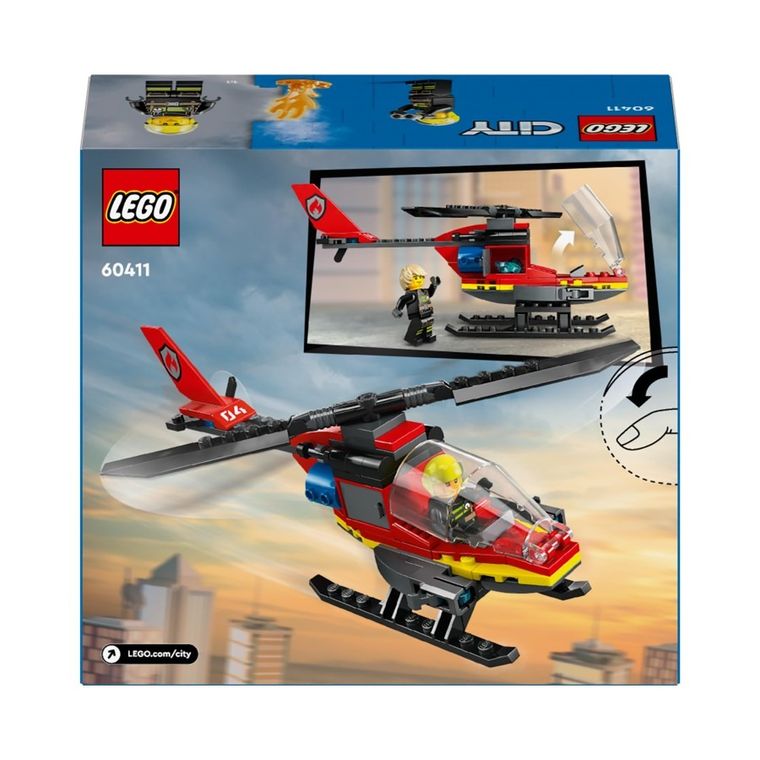 LEGO City, Strażacki helikopter ratunkowy, 60411