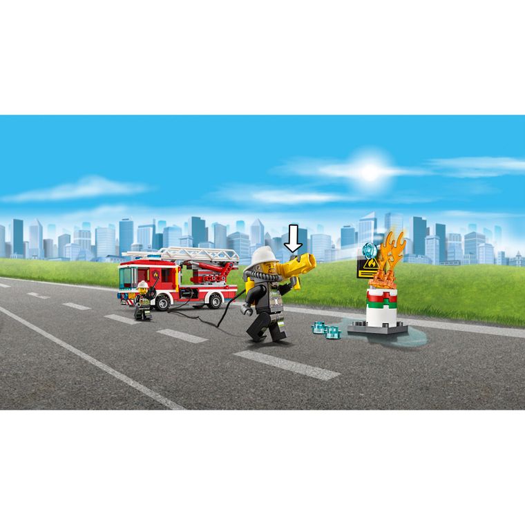 LEGO City, Wóz strażacki z drabiną, 60107