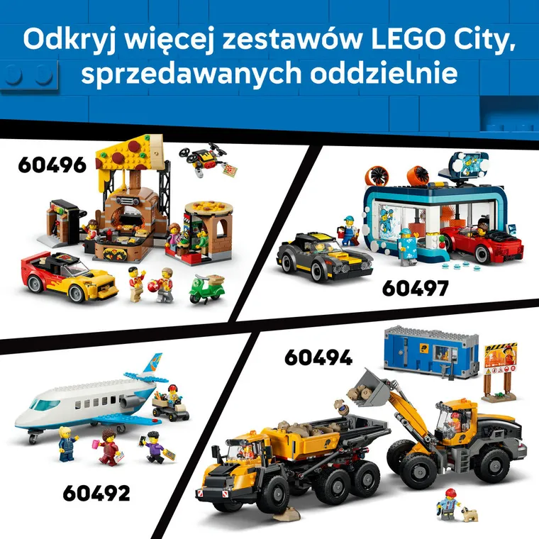 LEGO City, Żółta koparko-ładowarka, 60480