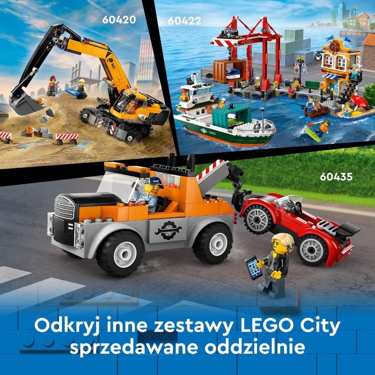 LEGO City, Żółty ruchomy żuraw, 60409