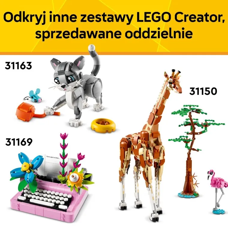 LEGO Creator 3 w 1, Dzikie zwierzęta: rodzina pand, 31165