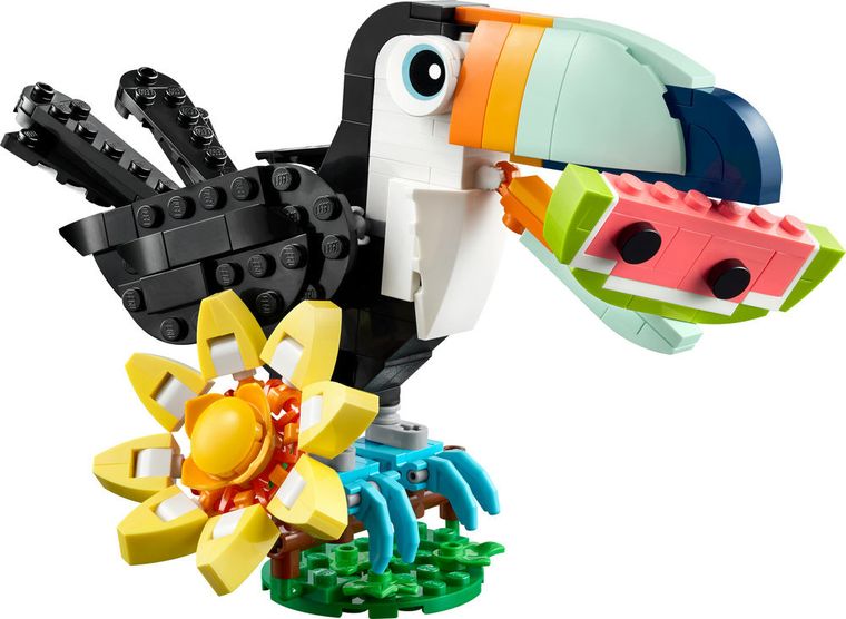 LEGO Creator 3 w 1, Dzikie zwierzęta: Tropikalny tukan, 31173