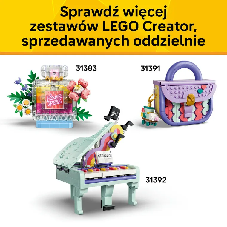 LEGO Creator, Dekoracyjny obraz z kwiatami, 31390