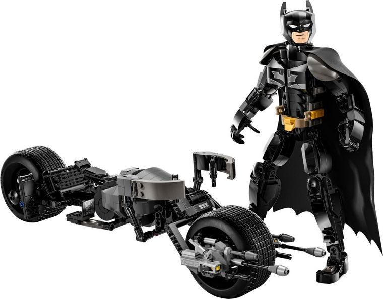 LEGO DC Batman, Figurka Batmana do zbudowania i batcykl, 76273