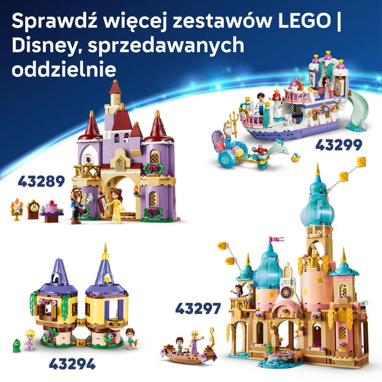LEGO Disney, Szkatułka na biżuterię Dżasminy, 43295