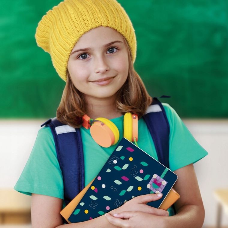 LEGO Dots, notatnik z płytką i klockami do dekoracji