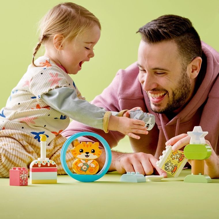 LEGO DUPLO, Mój pierwszy szczeniak i kotek z odgłosami, 10977