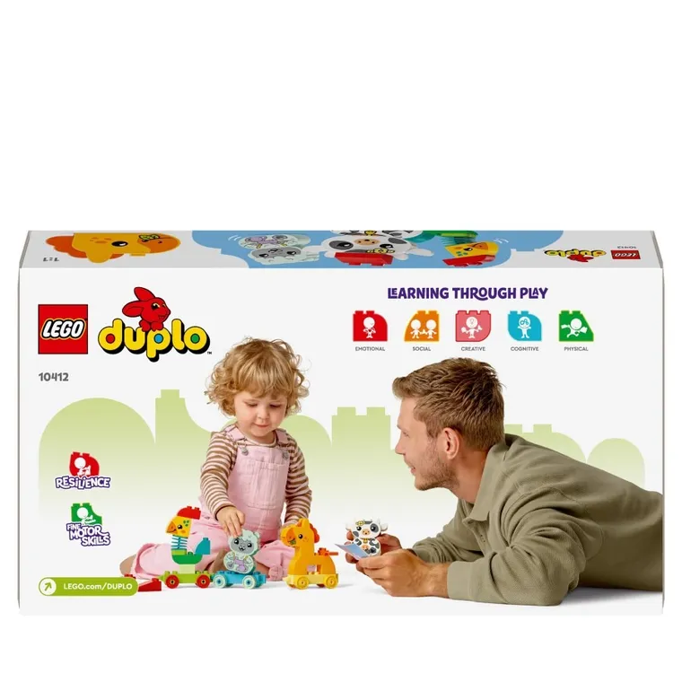 LEGO DUPLO My First, Pociąg ze zwierzątkami, zabawka, 10412
