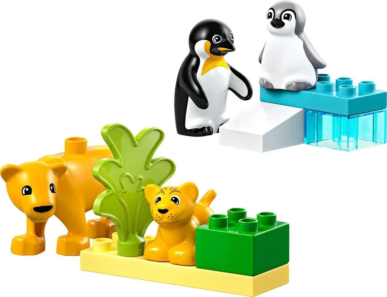 LEGO DUPLO, Rodziny dzikich zwierząt: pingwiny i lwy, 10442
