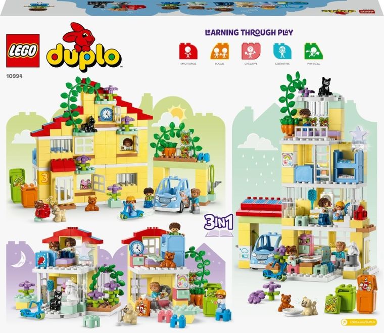 LEGO DUPLO Town, Dom rodzinny 3 w 1, 10994