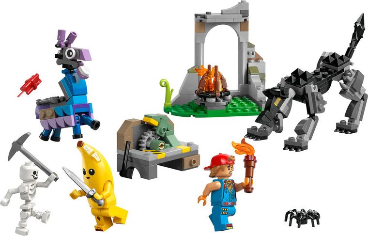 LEGO Fortnite, Skórek i Iskra oraz obóz, 77075